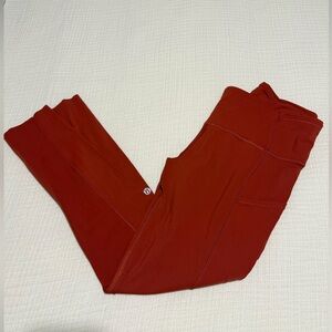 Lululemon Athletica fast and free leggings 23’’ - burnt orange